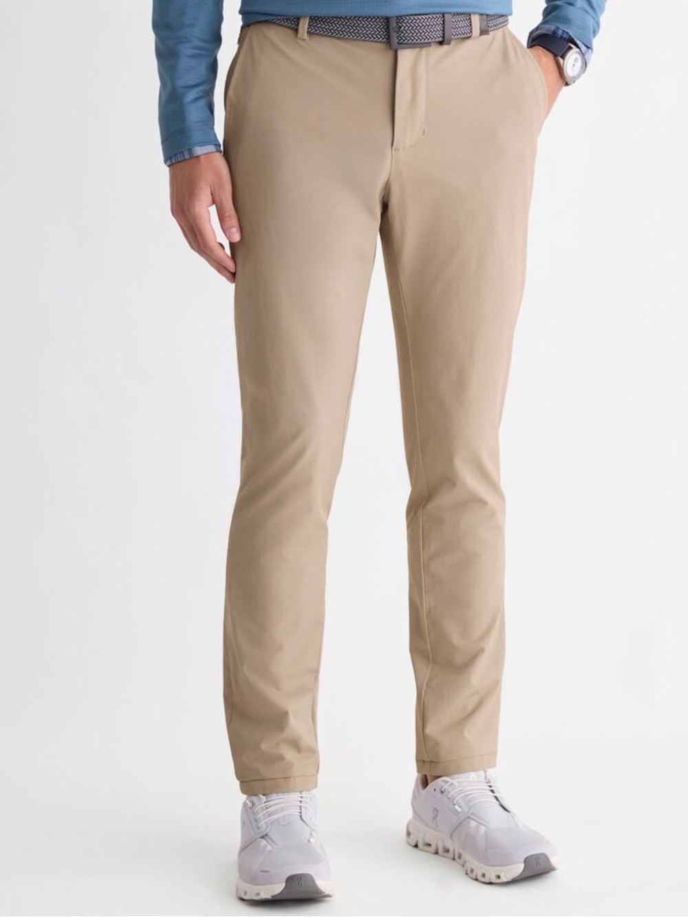 Vineyard Vines On-the-go Men's Slim Chino Pants in Khaki